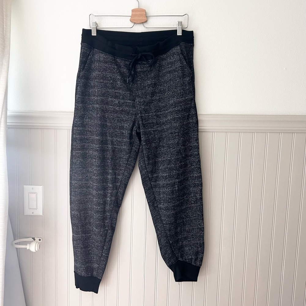 BVA INC XL Black and Gray Pocket Drawstring Cuffed Joggers